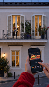 Choosing a pixel train animation in the app while the balcony display updates