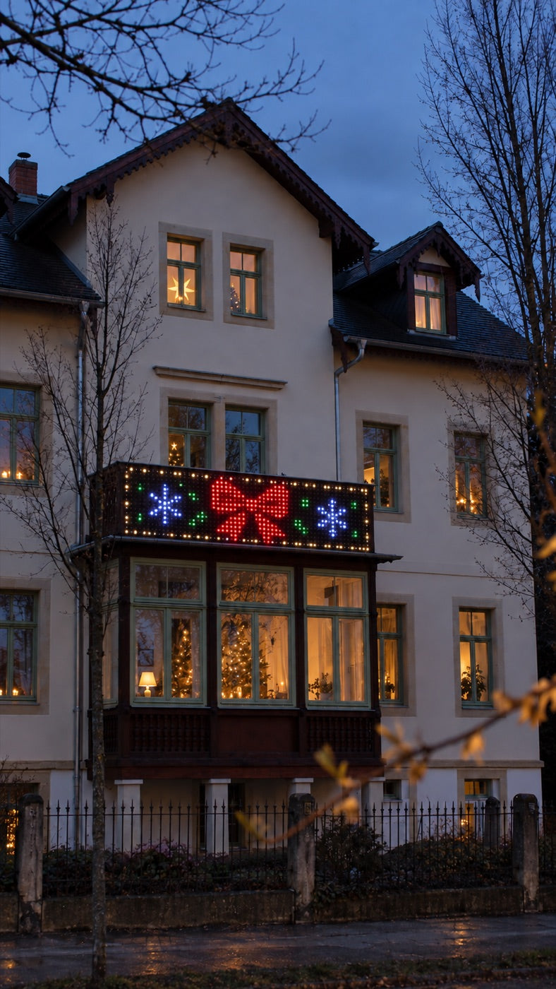 Balkon mit Schleifen-Motiv